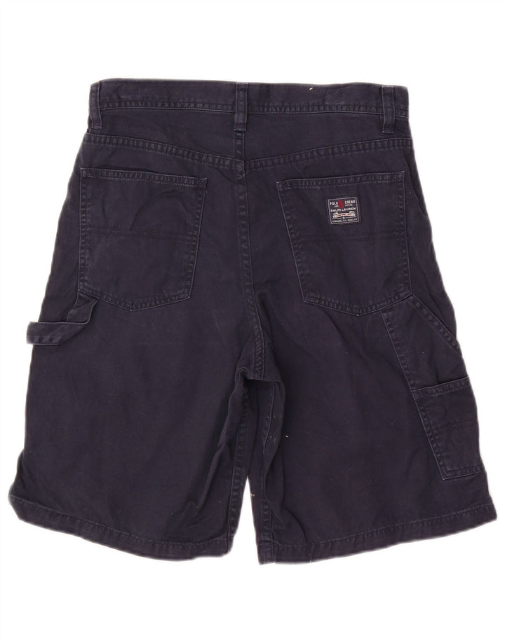 POLO RALPH LAUREN Shorts cargo para niño 11-12 años W28 Azul marino Algodón