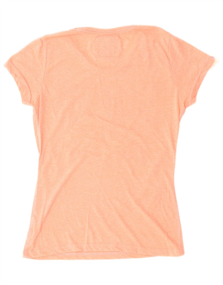 Superdry Camiseta gráfica para mujer Top UK 42 Algodón naranja mediano