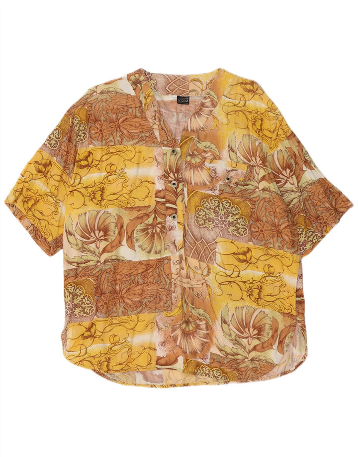 Blusa Camisa Mujer Manga Corta Lorena IT 48 XL Multicolor Floral