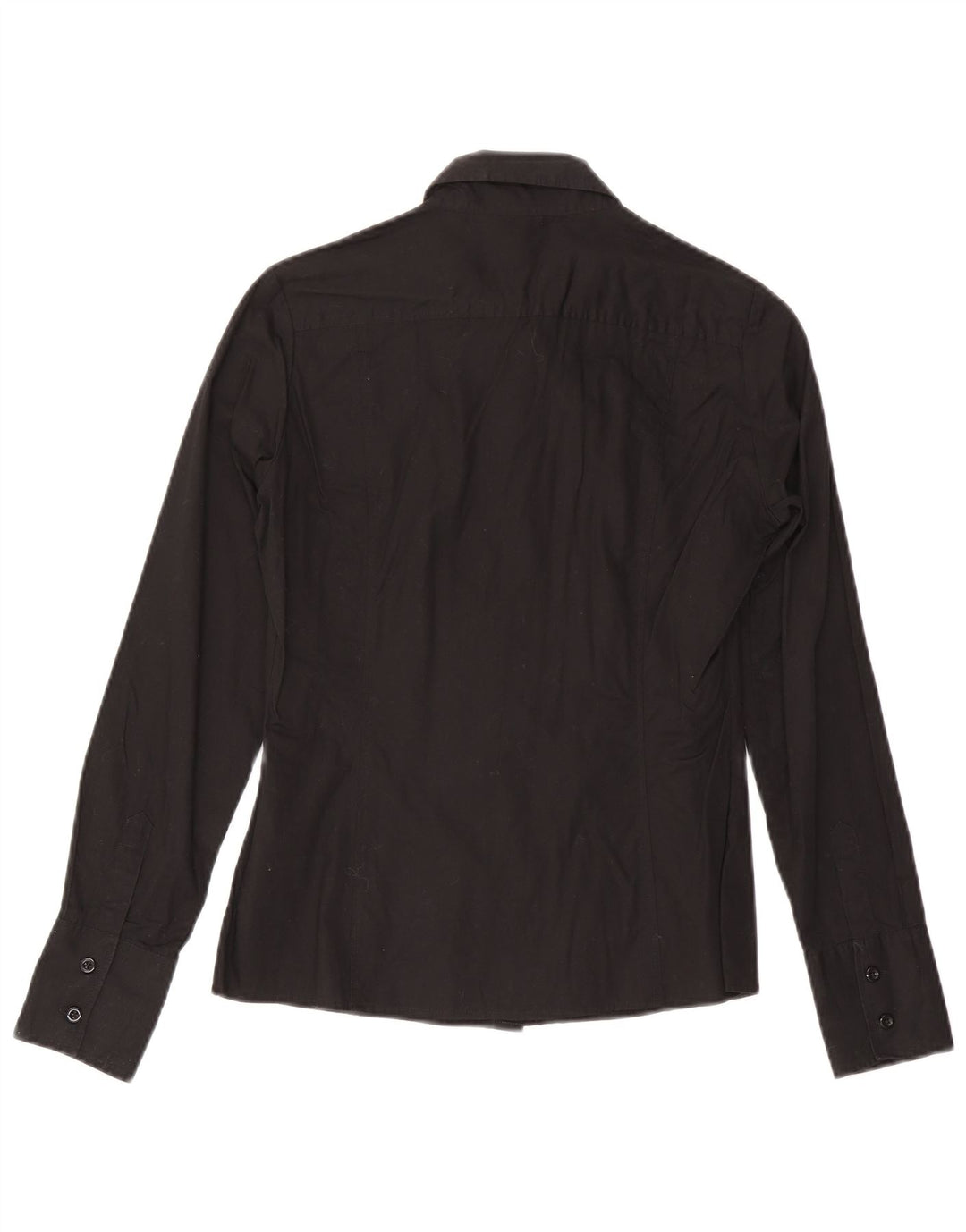 Camisa Benetton Mujer ES 42 Mediano Negro Algodón