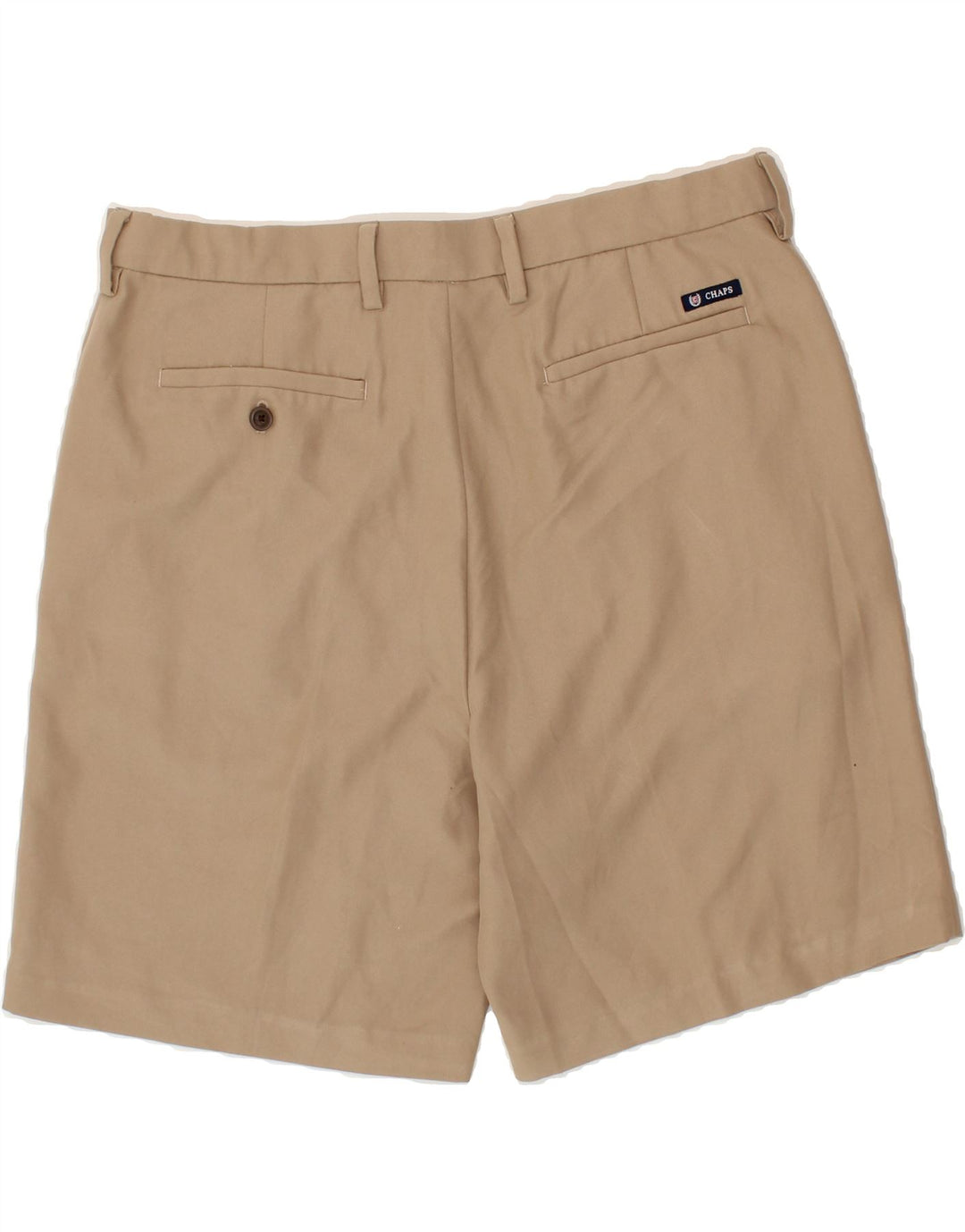 CHAPS Mens Chino Shorts W36 Large  Beige Polyester Vintage Chaps and Second-Hand Chaps from Messina Hembry 