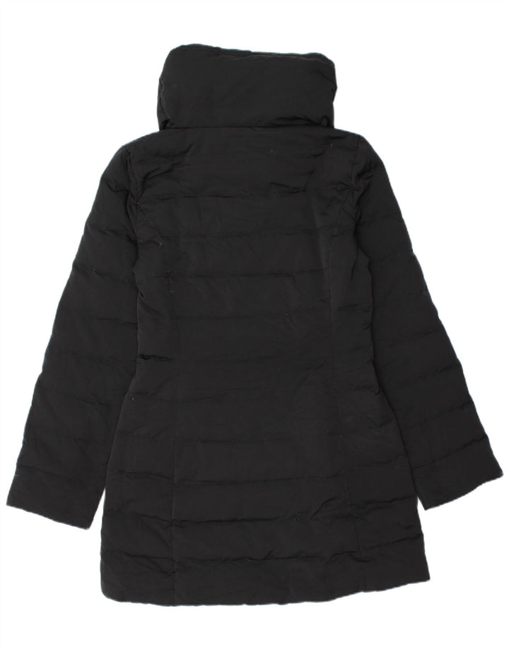 Zara Mujer Abrigo Acolchado Extragrande UK 6 XS Negro
