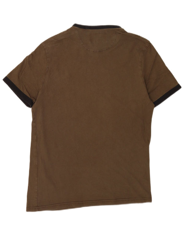 Lyle & Scott Camiseta para hombre Top Medium Khaki Cotton
