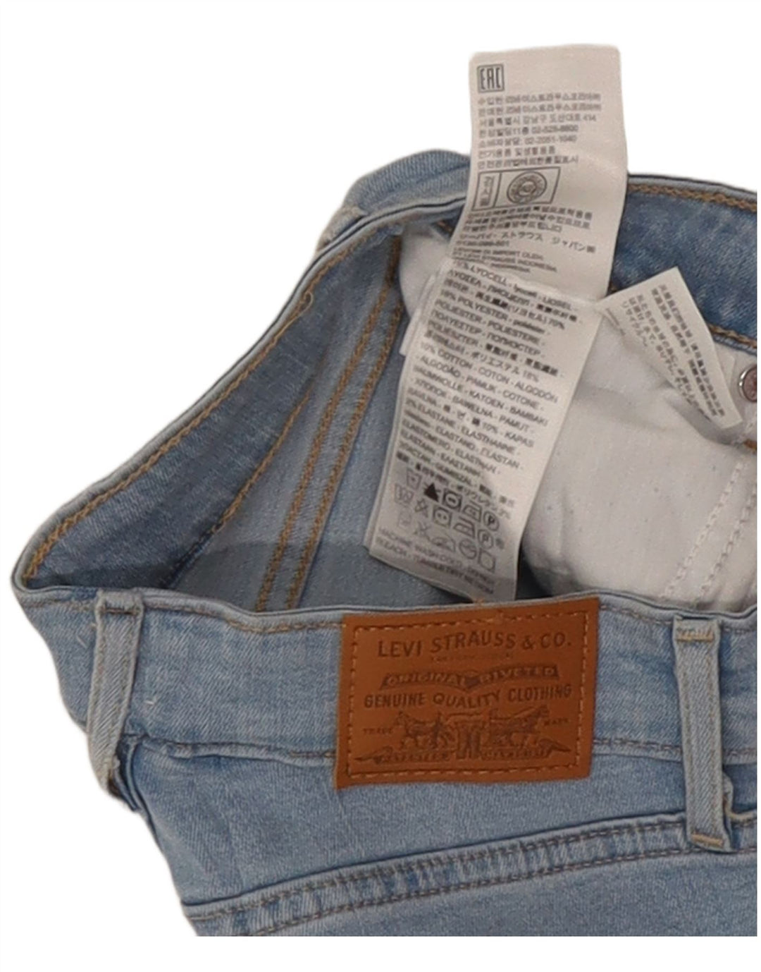 Vaqueros Levi's Mujer Skinny W26 L30 Lyocell Azul