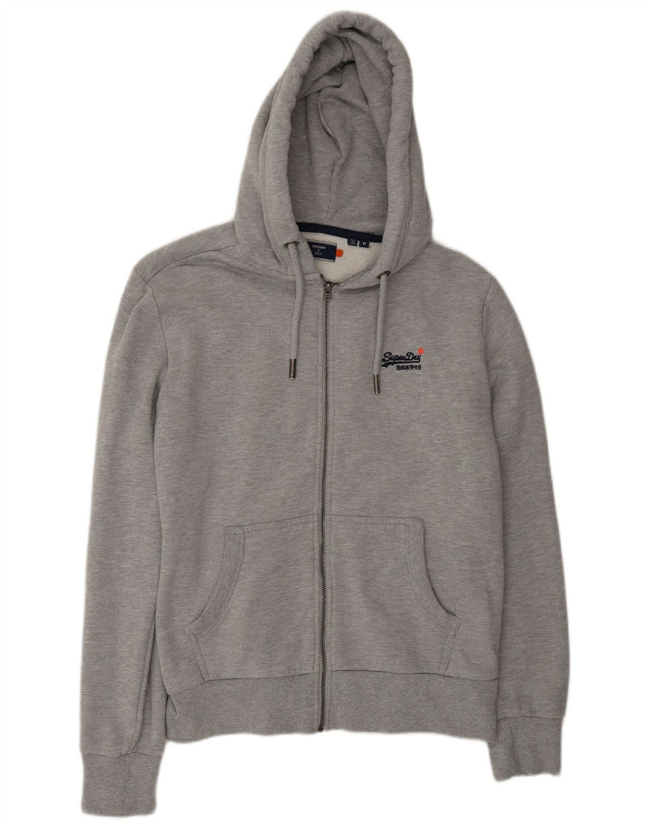 Superdry Hombre Sudadera Con Capucha Y Cremallera De Algodón Gris Medio