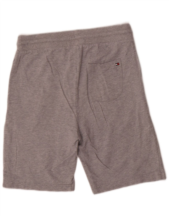 TOMMY HILFIGER Shorts deportivos para hombre Algodón gris medio