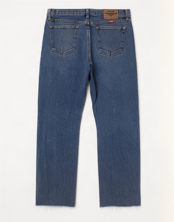 Vaqueros Wrangler Hombre Rectos W31 L27 Algodón Azul