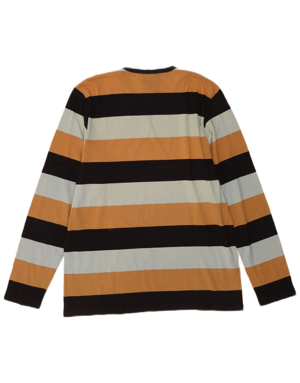 Carhartt Hombre Top Manga Larga Pequeño Algodón A Rayas Multicolor