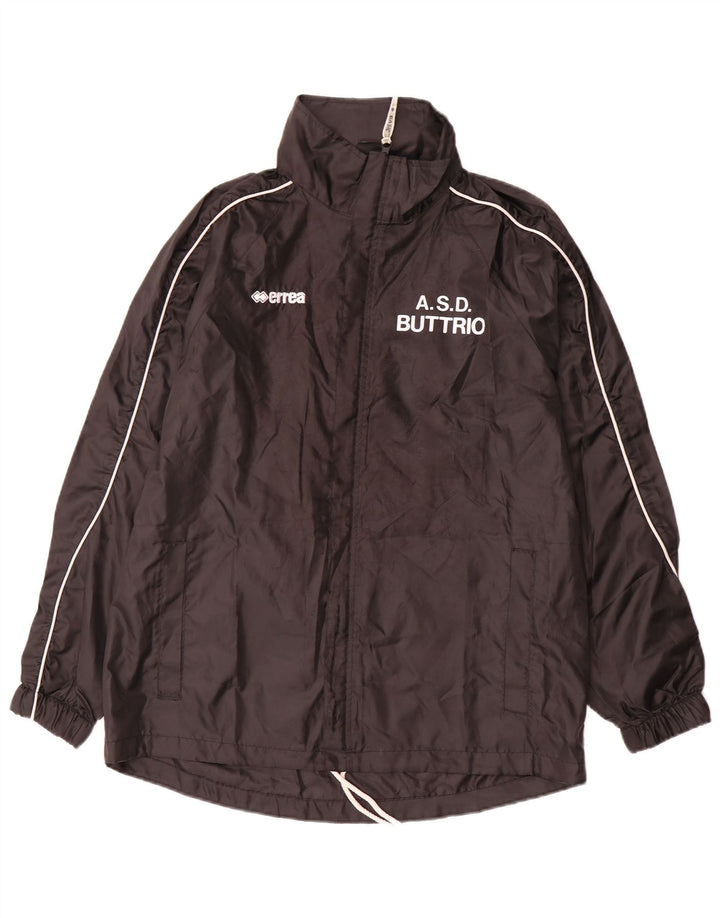 Errea Chaqueta impermeable gráfica para hombre UK 36 Small Poliéster negro