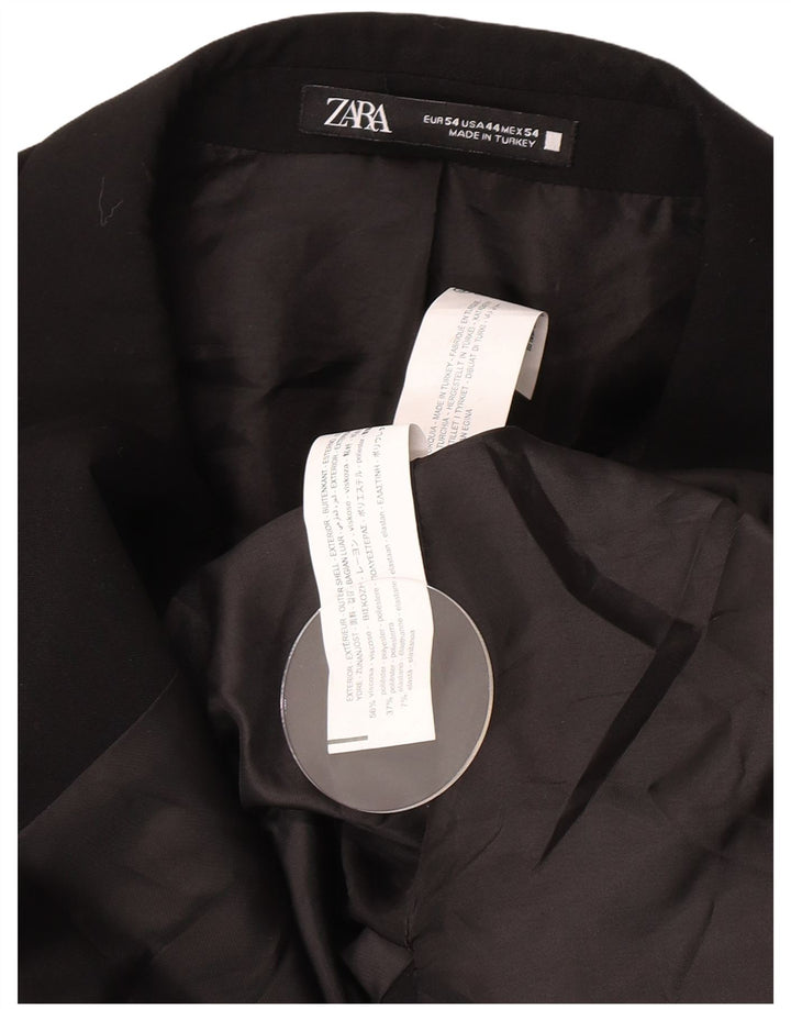 Zara Chaqueta Blazer De 2 Botones Para Hombre EU 54 XL Viscosa Negra