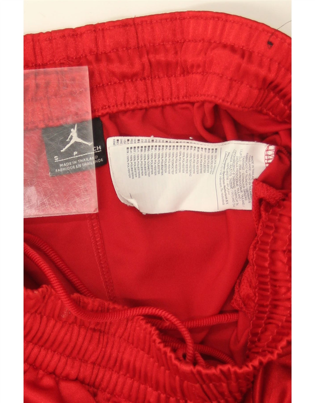 Jordan - Pantalones cortos deportivos para hombre (talla pequeña), color rojo, poliéster