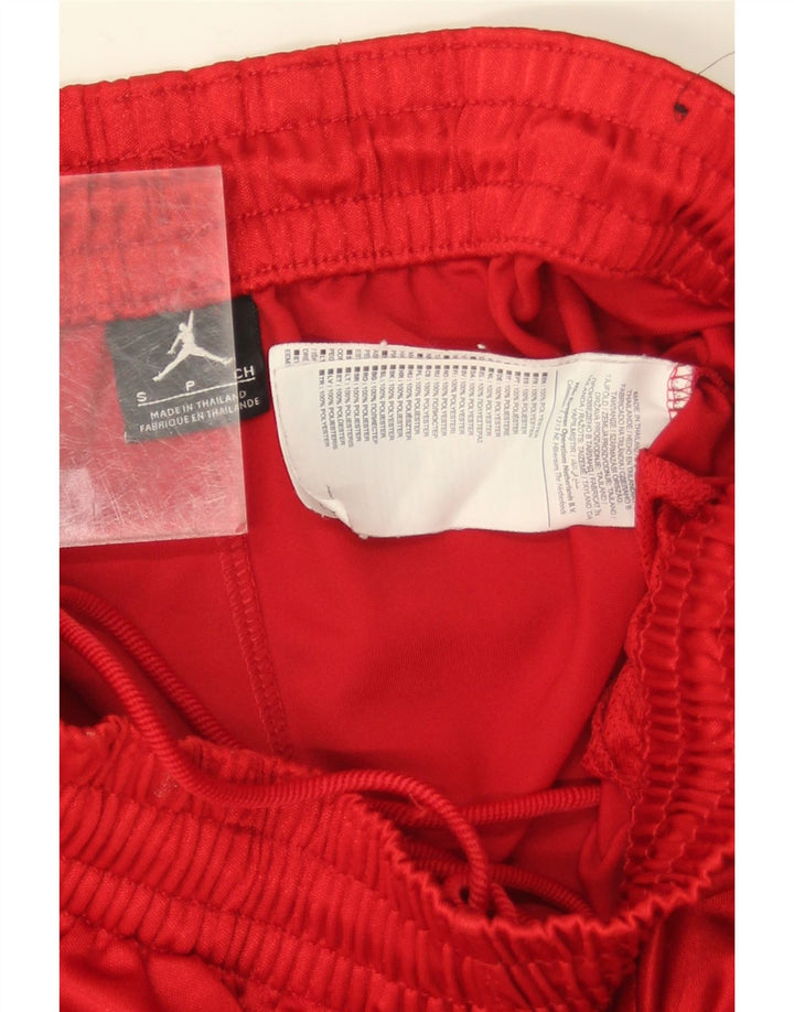 Jordan - Pantalones cortos deportivos para hombre (talla pequeña), color rojo, poliéster