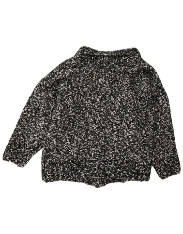 Blarney - Cárdigan para mujer, talla 40, talla grande, lana moteada negra