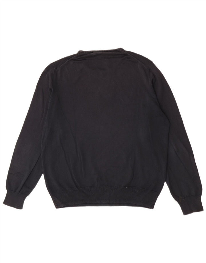 Zara Hombre Jersey De Cuello Redondo Jersey Grande Negro