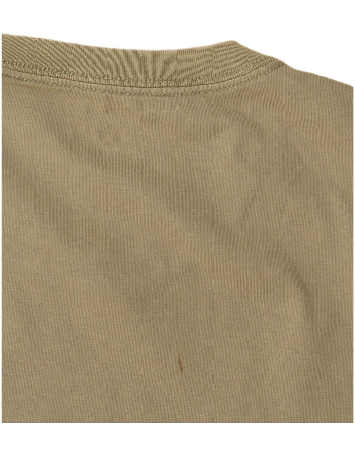 Converse Hombre Camiseta Gráfica Top Medium Khaki Algodón