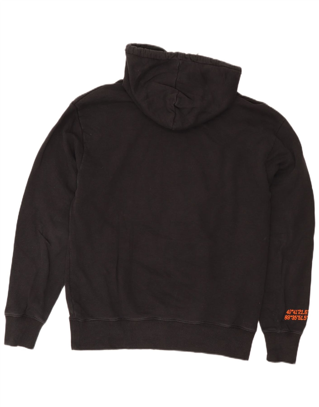 Caterpillar - Sudadera con capucha para hombre (algodón negro mediano)