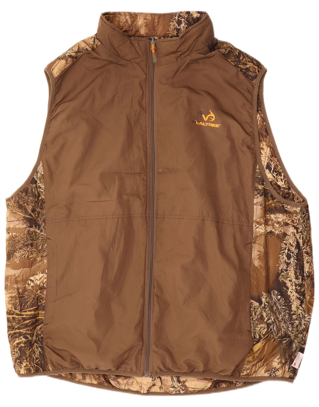 REALTREE Chaleco reversible para hombre IT 54/56 3XL Poliéster de camuflaje marrón