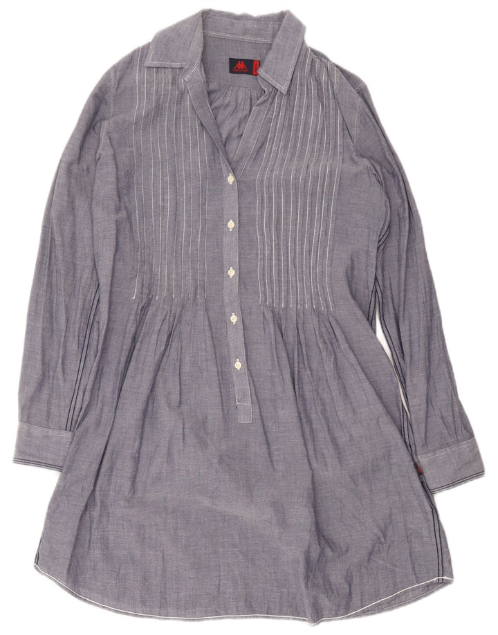 Kappa Vestido camisero tipo jersey para mujer UK 44 Algodón azul medio