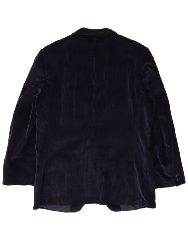 Roy Robson Chaqueta tipo blazer de pana con 2 botones para hombre UK 38 Medium Azul marino