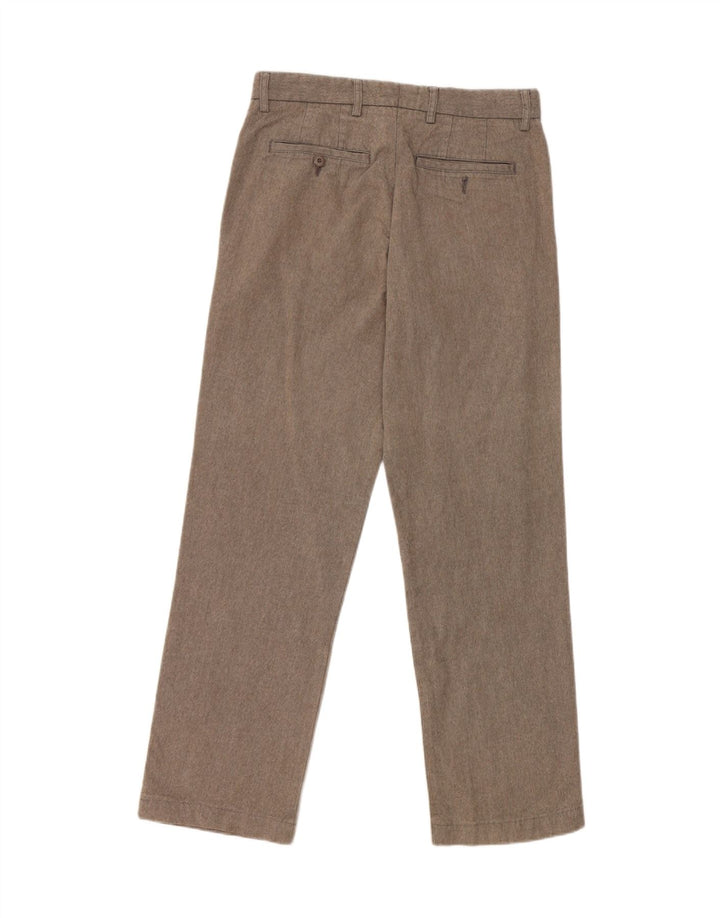 Zara Pantalón chino recto para hombre EU 40 Medium W31 L30 Poliéster gris