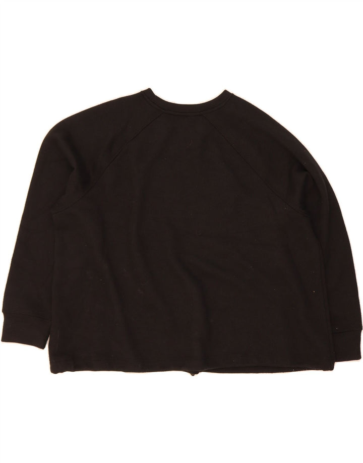 DKNY Womens Oversized Graphic Sweatshirt Jumper UK 18 XL Black Polyester Vintage Dkny and Second-Hand Dkny from Messina Hembry 
