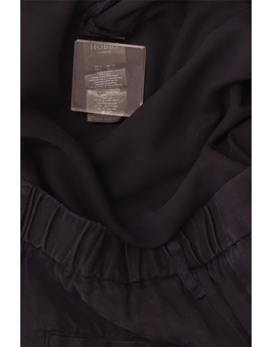 HOBBS Pantalones chinos rectos para mujer UK 12 Medium W30 L28 Azul marino