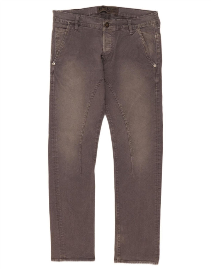 Vaqueros ajustados para hombre Rifle W32 L31 Algodón gris
