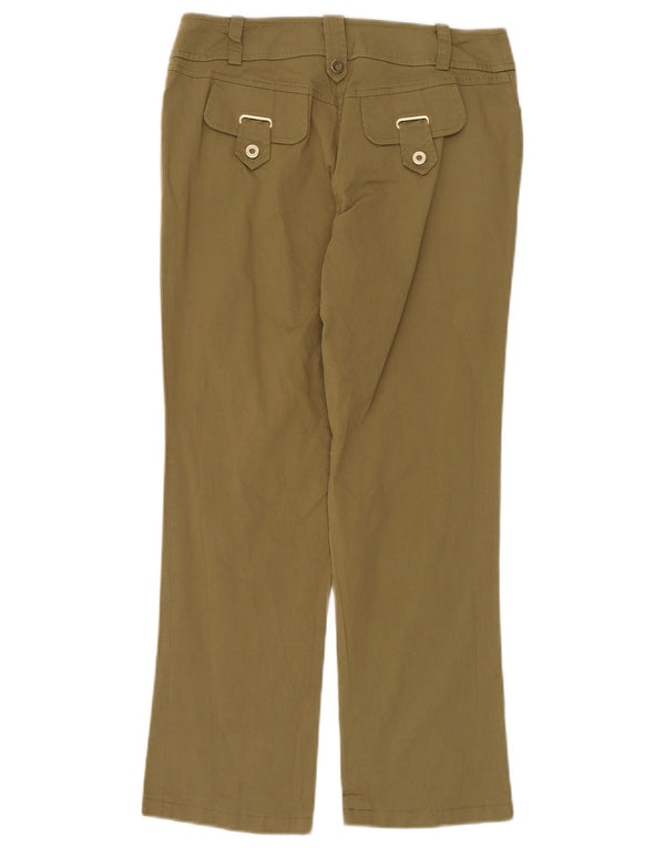 Luisa Spagnoli Pantalones casuales rectos para mujer IT 44 Medium W30 L26 Caqui