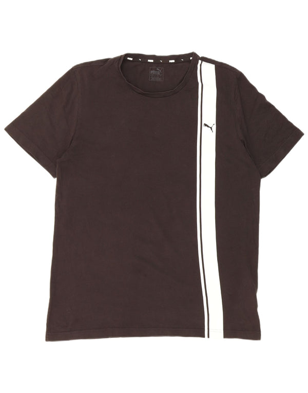 Puma Camiseta para hombre Top Large de algodón color block negro