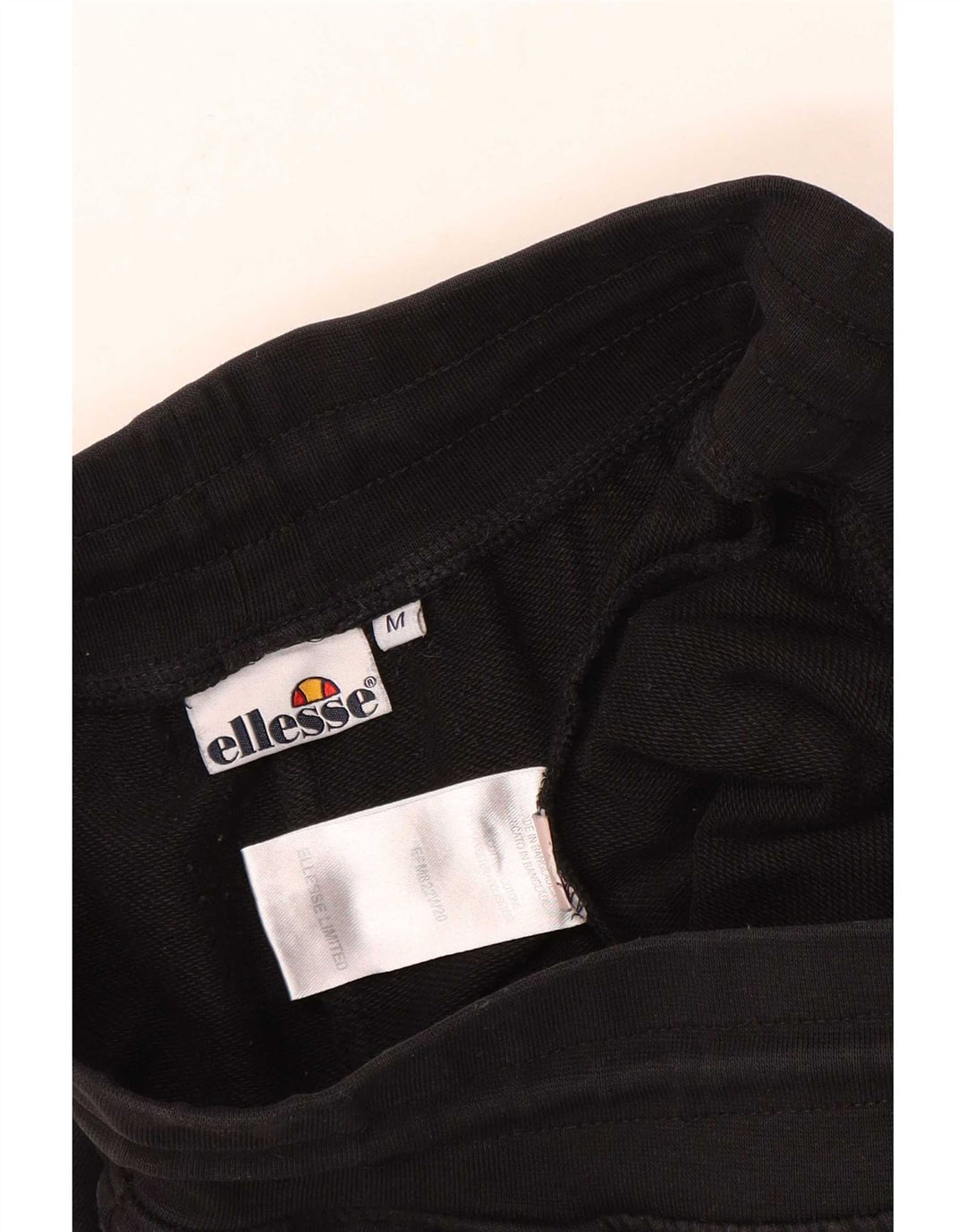 Ellesse Hombre Pantalones De Chándal Joggers Medium Negro Algodón
