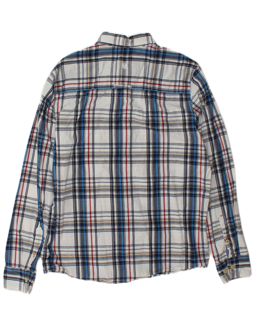 Camisa de hombre Fat Face Mediana de algodón a cuadros blancos