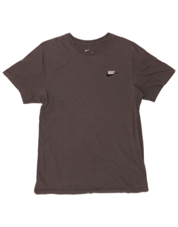 Camiseta Nike Hombre Top Small Gris Algodón