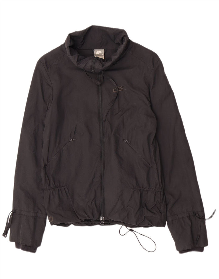 Nike Chaqueta cortavientos para mujer UK 8/10 Small Black Nylon