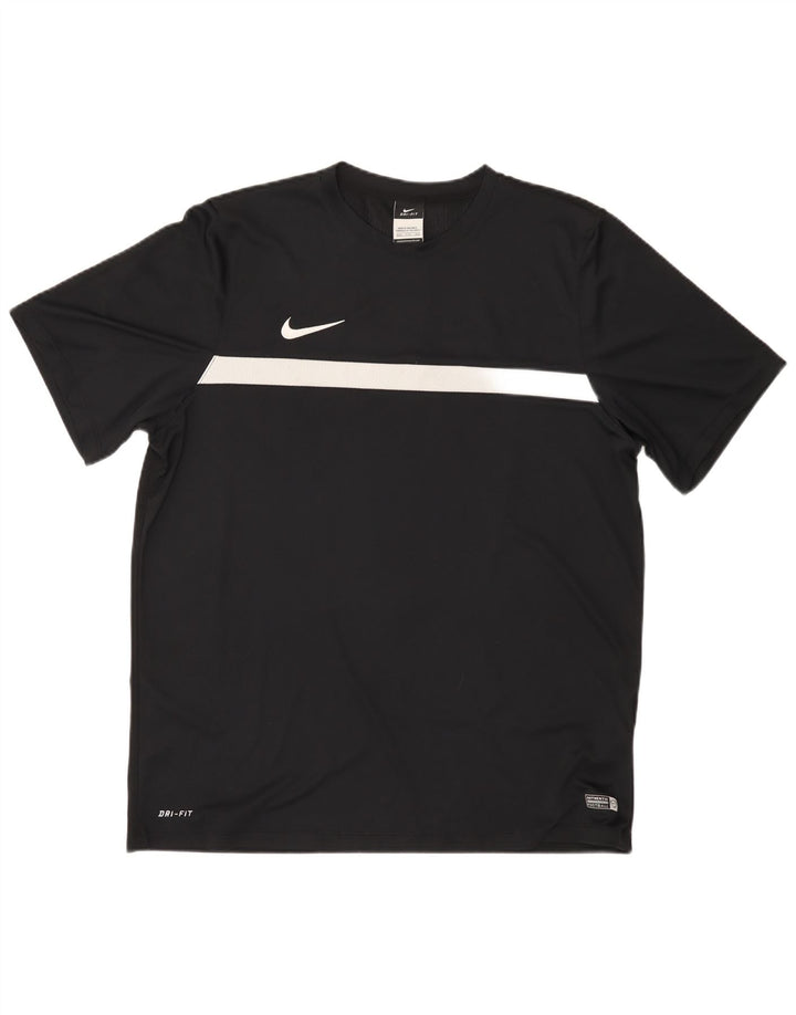 Nike - Camiseta Dri Fit para hombre, talla 2XL, color negro, poliéster