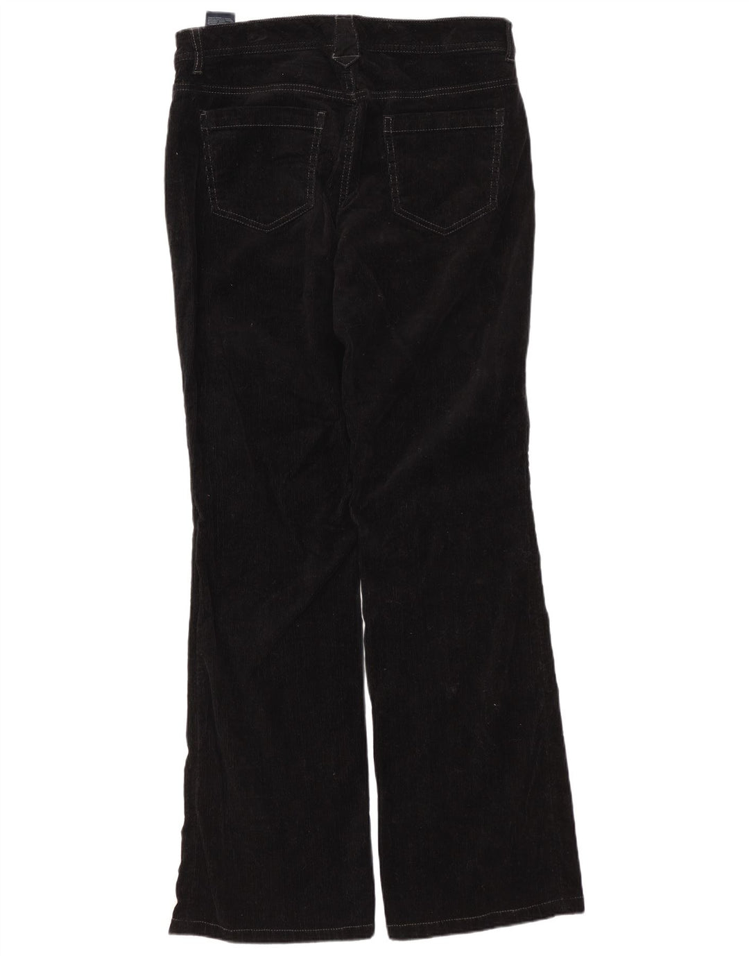 Tommy Hilfiger Pantalones rectos de pana para mujer US 6 Medium W30 L32 Negro