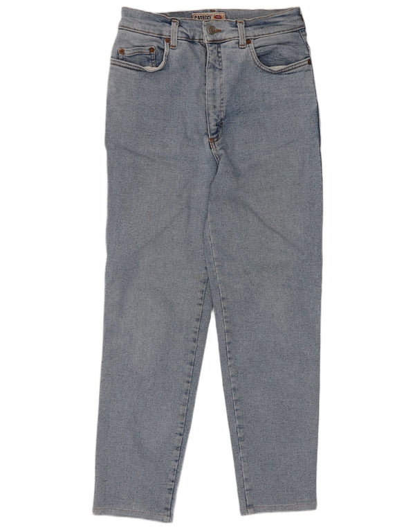 Casucci Womens High Waist Jeans W29 L26 Blue Cotton