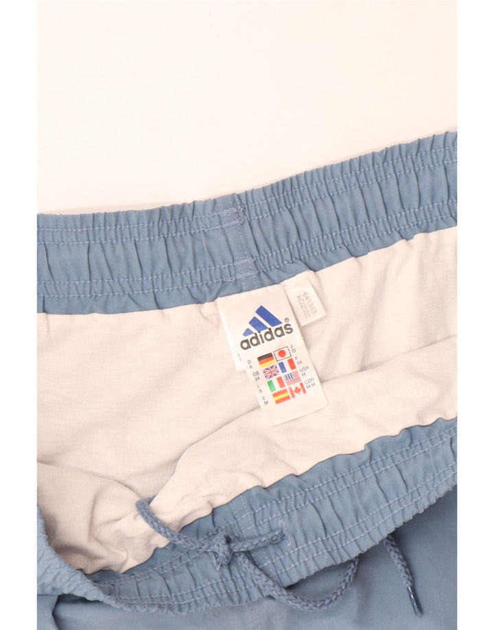 Adidas - Pantalones cortos deportivos para hombre, poliéster azul grande