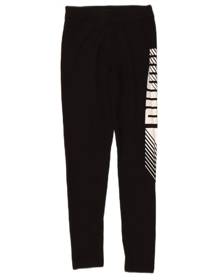 PUMA Leggings gráficos para niña 11-12 años Negro