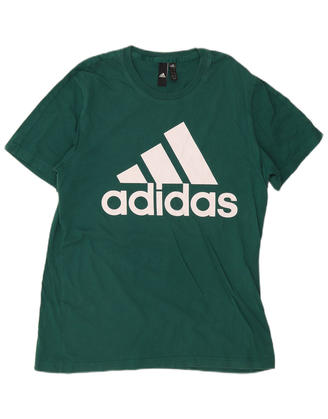 ADIDAS Camiseta gráfica para hombre Top grande de algodón verde