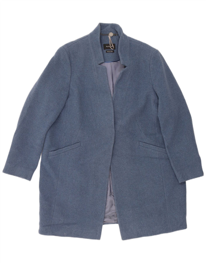 Marks & Spencer Abrigo abierto autógrafo para mujer UK 40 XL Lana azul