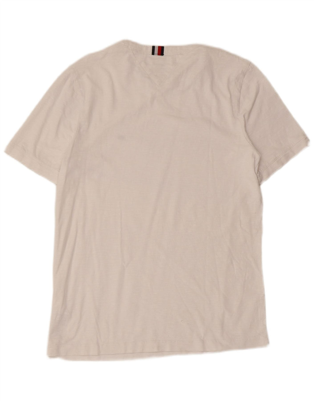 Tommy Hilfiger Camiseta Regular Fit para Hombre Top Small White Cotton
