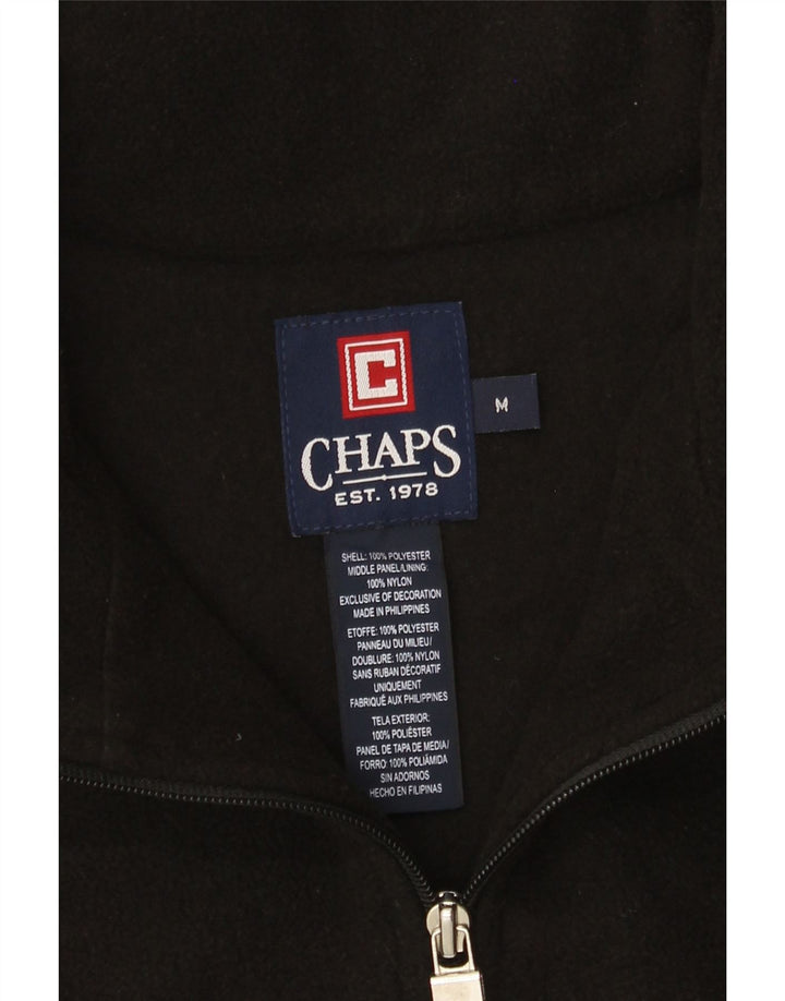 Chaps Chaqueta polar para hombre UK 38 Mediana Poliéster negro