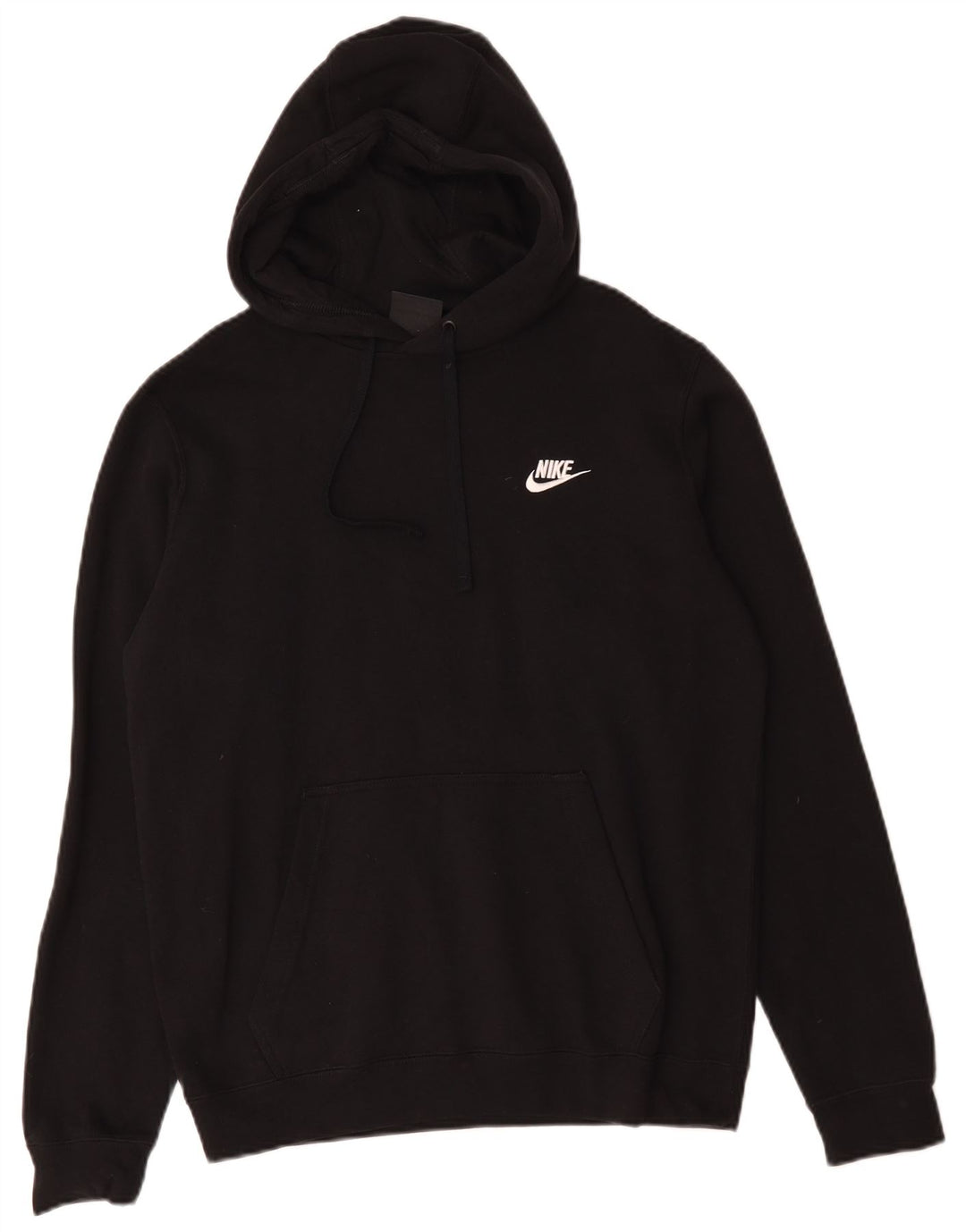 Nike - Sudadera con capucha para hombre (algodón negro mediano)