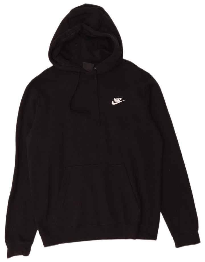 Nike - Sudadera con capucha para hombre (algodón negro mediano)