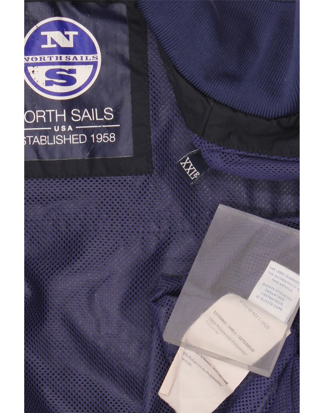 Chaqueta bomber para hombre North Sails UK 44 2XL Poliamida azul marino