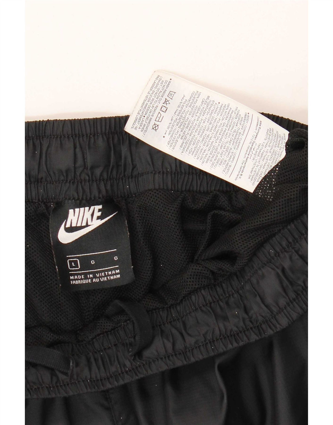 Nike - Pantalón de chándal para hombre, talla grande, nailon negro