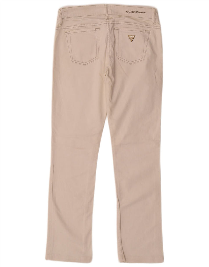 Vaqueros Guess Mujer Stretch Slim W27 L28 Algodón Blanco