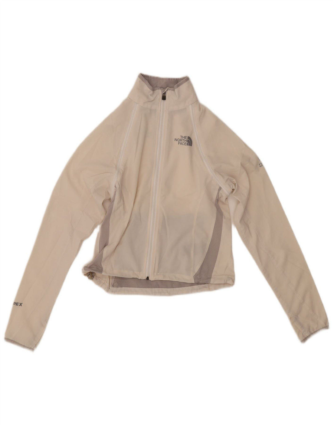 THE NORTH FACE Chaqueta corta de chándal para mujer UK 6 XS Blanco Colorblock