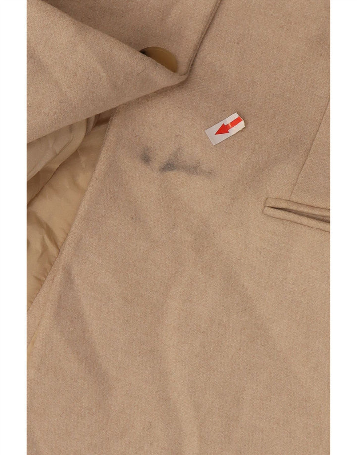 Massimo Dutti Chaqueta Blazer 1 Botón Mujer EU 36 XS Lana Beige