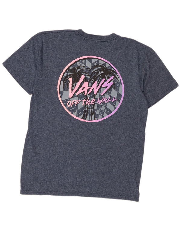 Vans Camiseta gráfica para hombre Top medio azul moteado